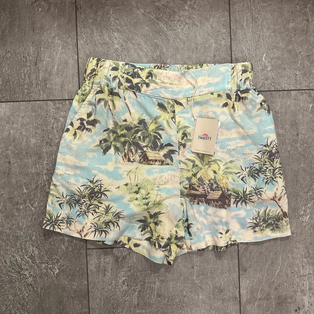 Faherty Paradise Cove Oahu Breeze Short Size XS NWT